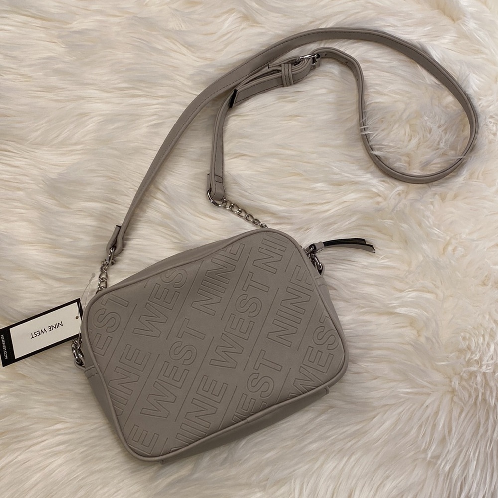NWT NINE WEST HANDBAG IN DOVE.(TAUPE/GREY)  1 SHOULDER OR CROSSBODY.